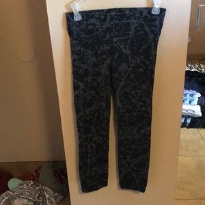 Grey splatter design leggings